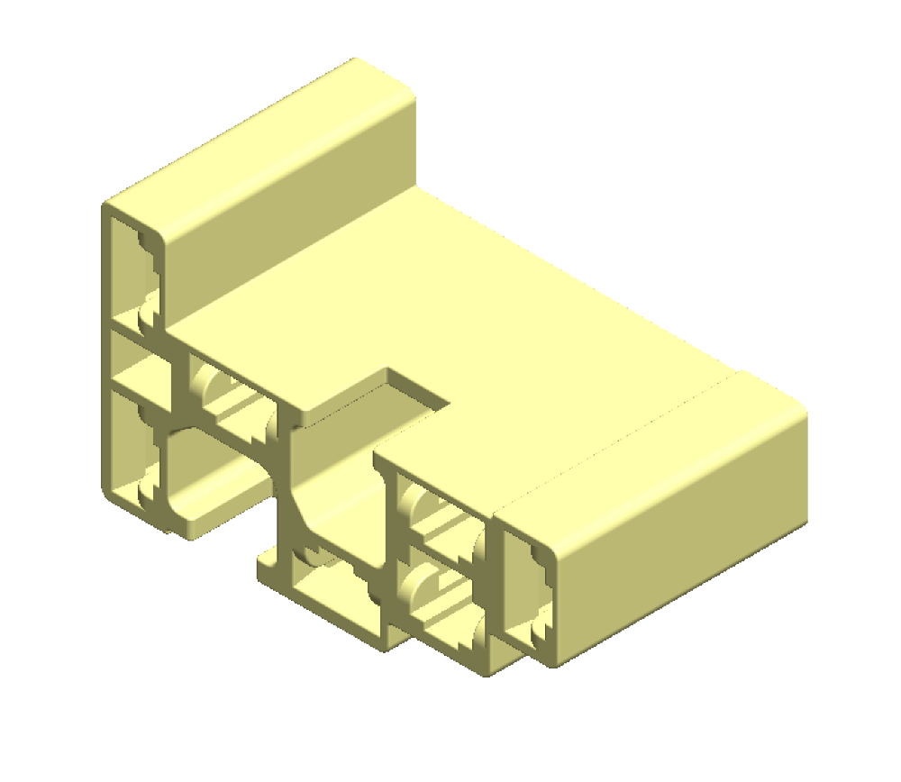 7-way connector, angled view