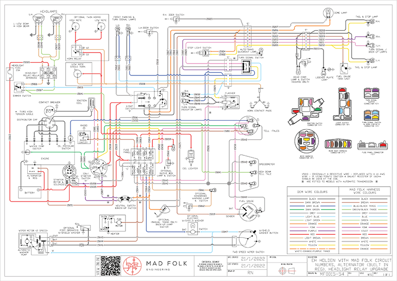 MF0015-54 headlight relay diagram